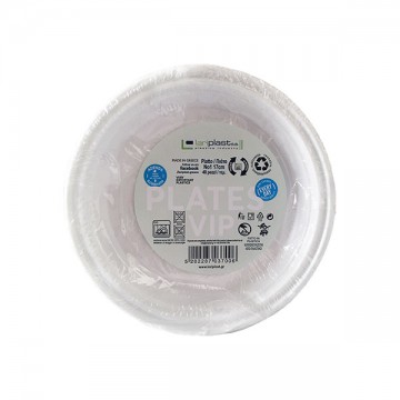 Πιάτο Πλαστικό Ενισχυμένο Επαναχρησιμοποιούμενο 18cm 40τμχ