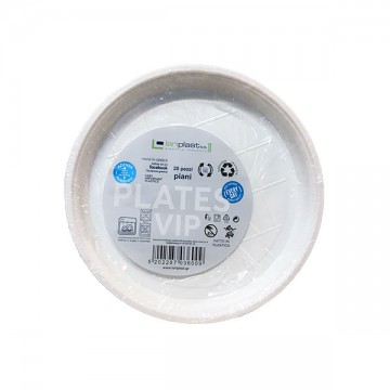 Πιάτο Πλαστικό Ενισχυμένο Επαναχρησιμοποιούμενο (βαθύ) 21.7cm 20τμχ