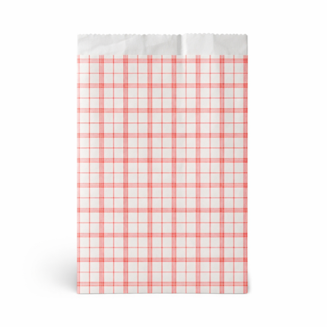 Χαρτοσακούλες καρώ ριζόχαρτου 