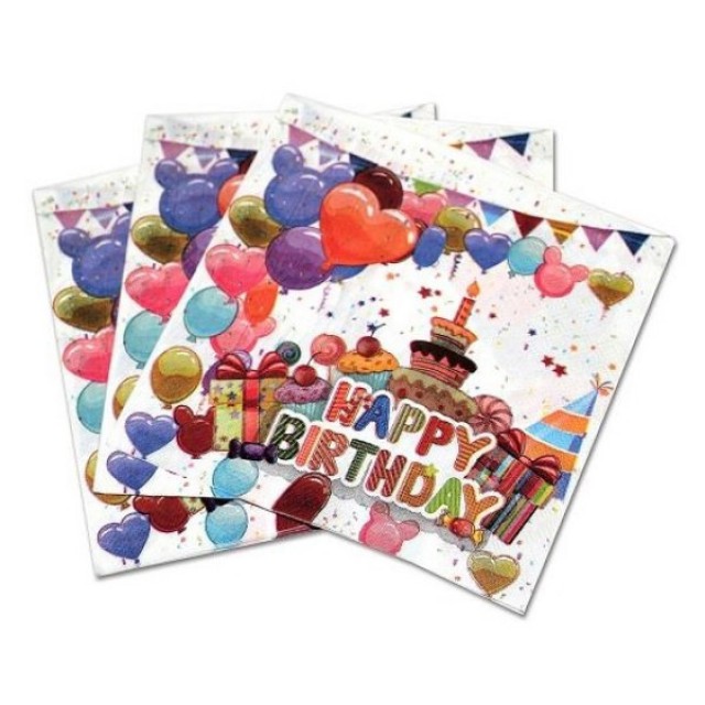 Χαρτοπετσέτα "Happy Birthday" No2