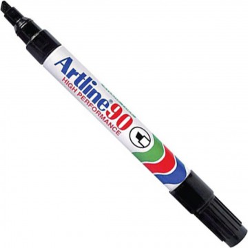 Artline 90 Ανεξίτηλος Μαρκαδόρος Μαύρος 5mm (Επαναγεμιζόμενος)