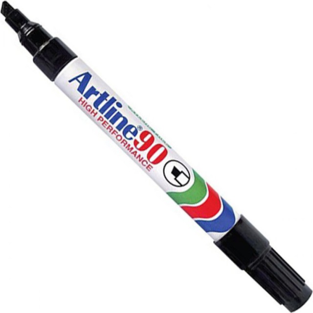 Artline 90 Ανεξίτηλος Μαρκαδόρος Μαύρος 5mm (Επαναγεμιζόμενος)