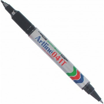 Artline 041Τ Μαρκαδόρος Σχεδίου Μαύρος 1mm (Διπλή Μύτη)