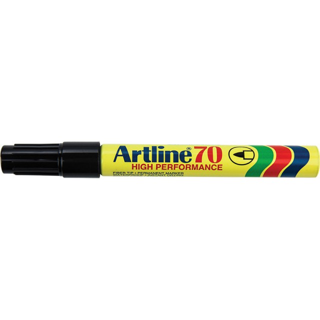 Artline 70 Ανεξίτηλος Μαρκαδόρος Μαύρος 1.5mm (Επαναγεμιζόμενος)