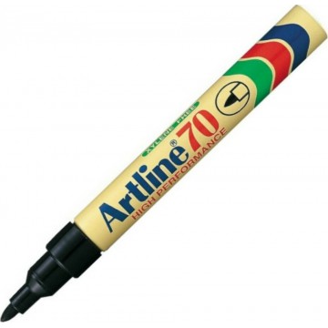 Artline 70 Ανεξίτηλος Μαρκαδόρος Μαύρος 1.5mm (Επαναγεμιζόμενος)