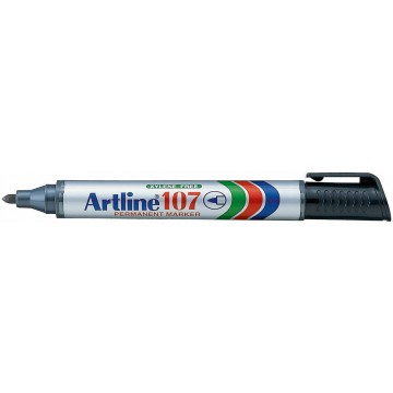Artline 107 Ανεξίτηλος Μαρκαδόρος Μαύρος 1.5mm