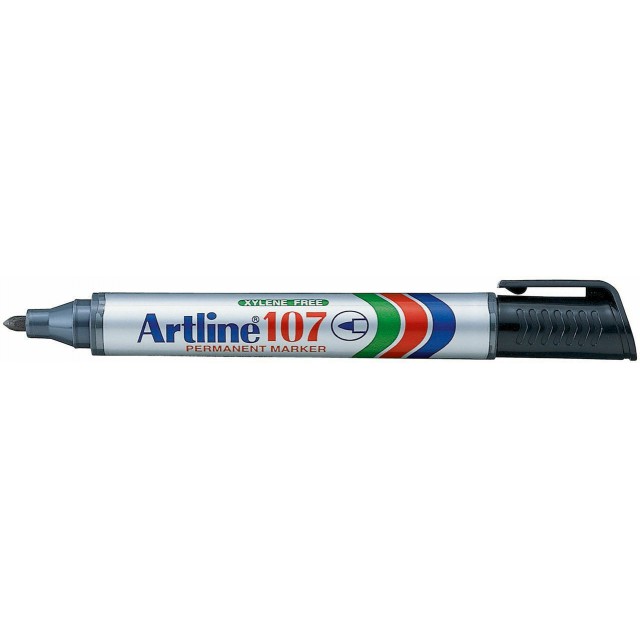 Artline 107 Ανεξίτηλος Μαρκαδόρος Μαύρος 1.5mm