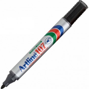 Artline 107 Ανεξίτηλος Μαρκαδόρος Μαύρος 1.5mm