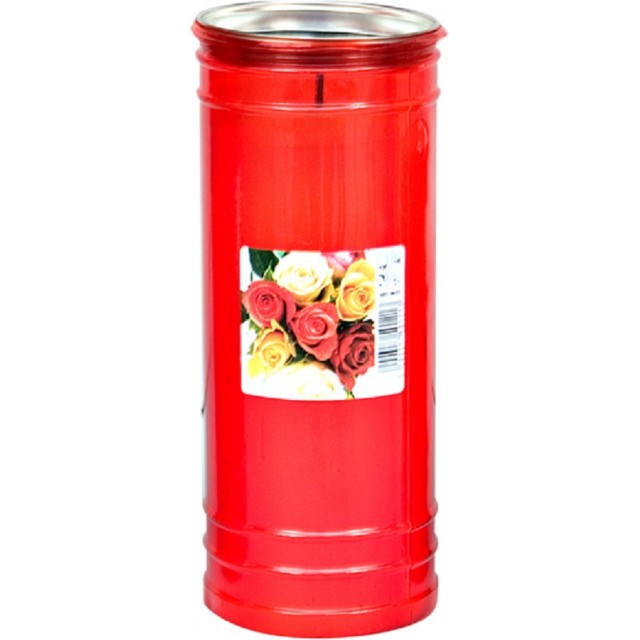 Κερί Για Μνήματα (Κόκκινο) 80h