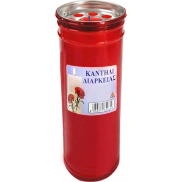 Κερί Για Μνήματα (Κόκκινο) 50h