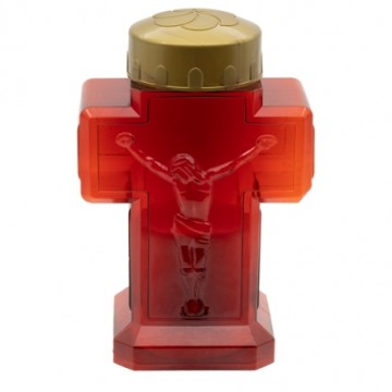 Κερί Για Μνήματα Ηλεκτρικός Σταυρός (Κόκκινος Μικρός) 150ημερών