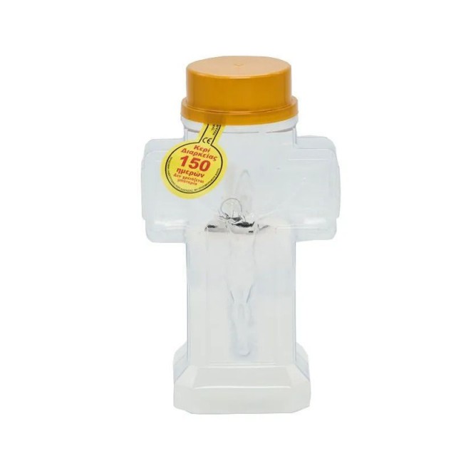 Κερί Για Μνήματα Ηλεκτρικός Σταυρός (Λευκός Μεγάλος) 150ημερών