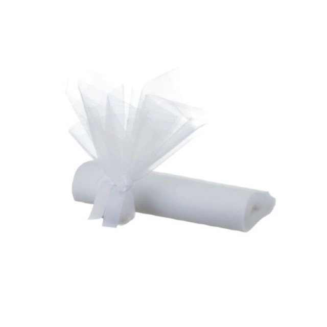 Τούλι Ελληνικό 25*25 (Λευκό) 100τμχ