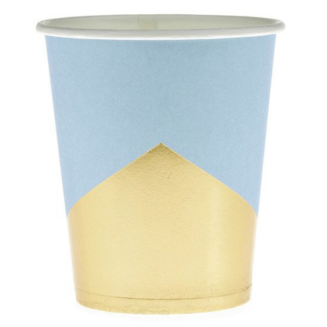 Ποτήρι Χάρτινο Σιέλ-Χρυσό