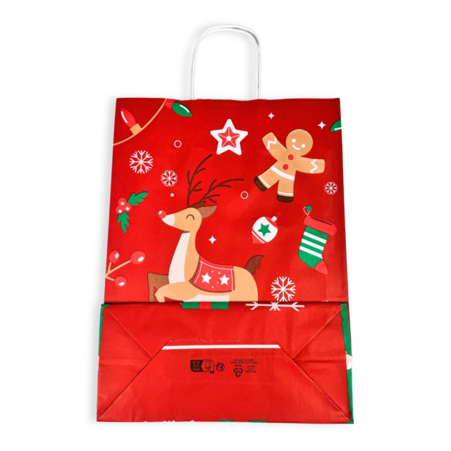 Χριστουγεννιάτικη Τσάντα Χάρτινη Χ10