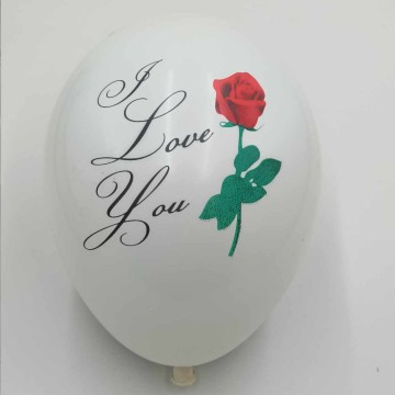 Μπαλόνι Λευκό "I love you"