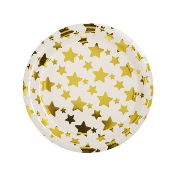 Πιάτο Χρυσό Αστέρι 23cm