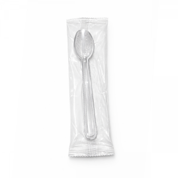 Κουταλάκι Πλαστικό Διάφανο (Συσκευασμένο) 12.5cm 50τμχ