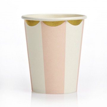 Ποτήρι Χάρτινο Ρίγα Ροζ
