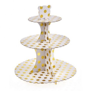 Βάση Γλυκών Χρυσό Πουά