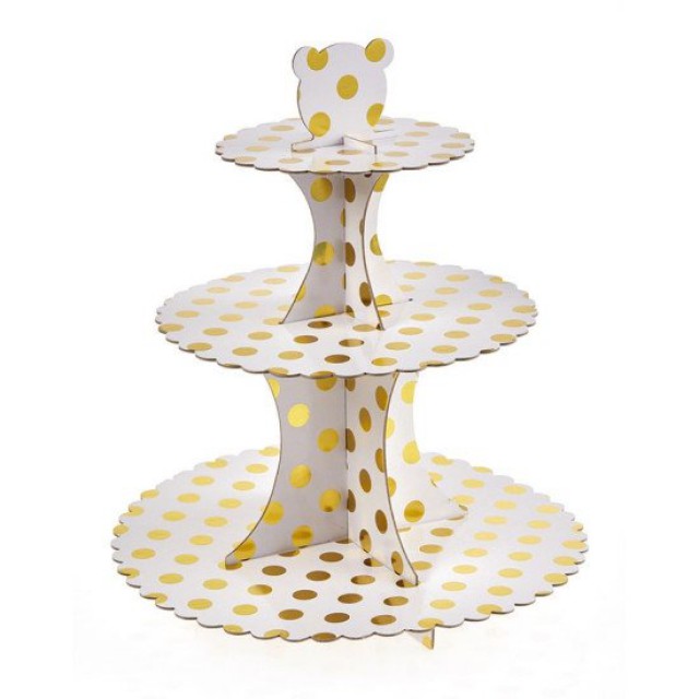 Βάση Γλυκών Χρυσό Πουά