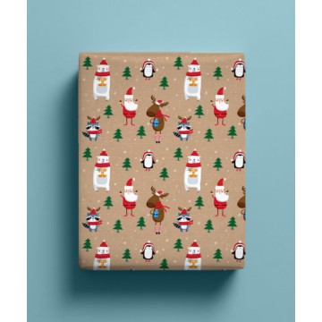 Χριστουγεννιάτικο Χαρτί Περιτυλίγματος Νο2