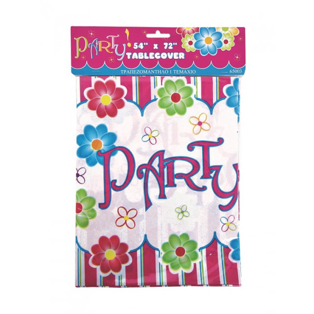 Τραπεζομάντηλο Πλαστικό Λουλούδια