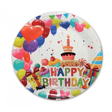 Πιάτο Happy Birthday (1) 23cm
