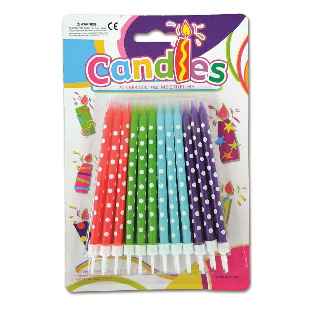 Κεράκια Τούρτας  Πουά 