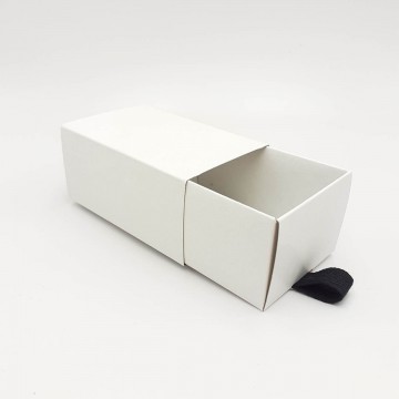 Μπιζόκουτο Χάρτινο No. (συρταρωτό) 10*7*5 (Κραφτ-Λευκό)