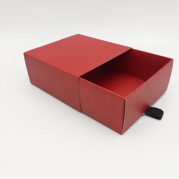 Μπιζόκουτο Χάρτινο No. (συρταρωτό) 11*11*5 (Μπορντό)