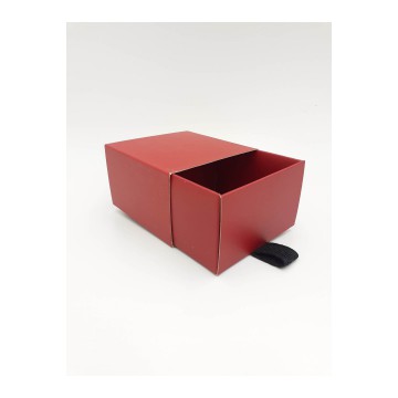 Μπιζόκουτο Χάρτινο No. (συρταρωτό) 8*8*5 (Μπορντό)