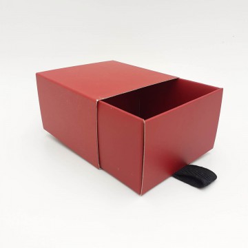 Μπιζόκουτο Χάρτινο No. (συρταρωτό) 8*8*5 (Μπορντό)