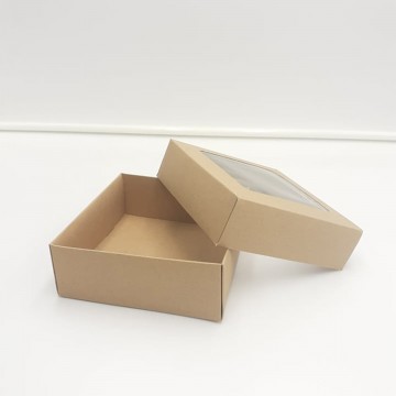 Κουτί Χάρτινο 13 x 13 x 5 (με παράθυρο)