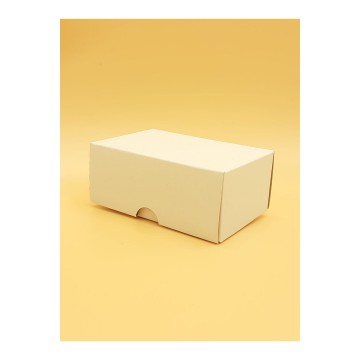 Μπιζόκουτο Χάρτινο No. 10,5*7*4,5 (Κραφτ-Λευκό)