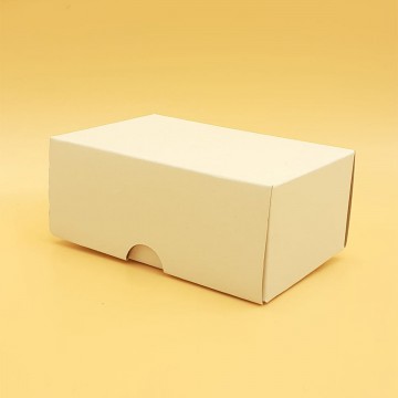 Μπιζόκουτο Χάρτινο No. 10,5*7*4,5 (Κραφτ-Λευκό)