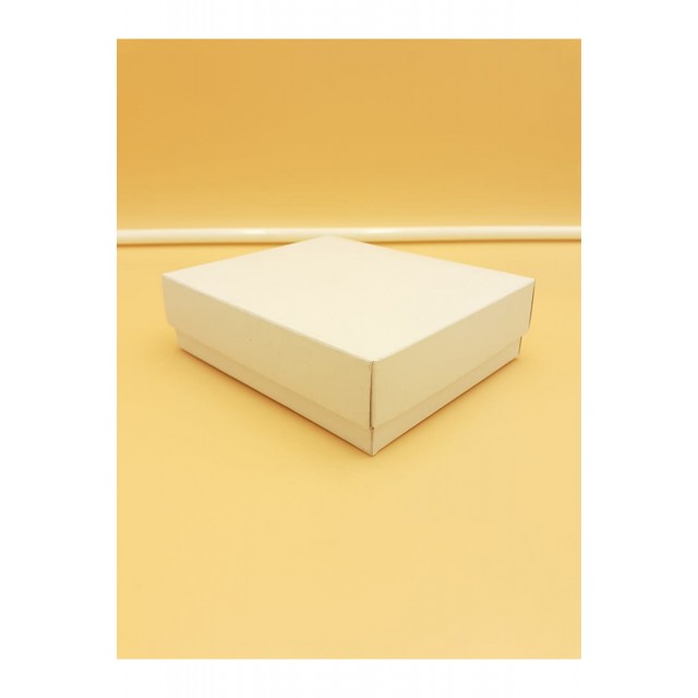 Κουτί Χάρτινο 12.5 x 10.5 x 3.5 (κραφτ-λευκό)