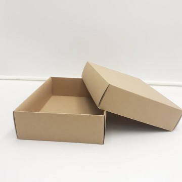 Μπιζόκουτο Χάρτινο No.  22,5*17*6 (Κραφτ-Λευκό)