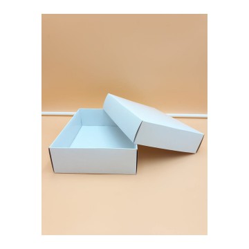 Μπιζόκουτο Χάρτινο No.  22,5*17*6 (Κραφτ-Λευκό)