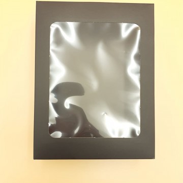 Μπιζόκουτο Χάρτινο No. Με Παράθυρο  22,5*17*6 (Μάυρο)