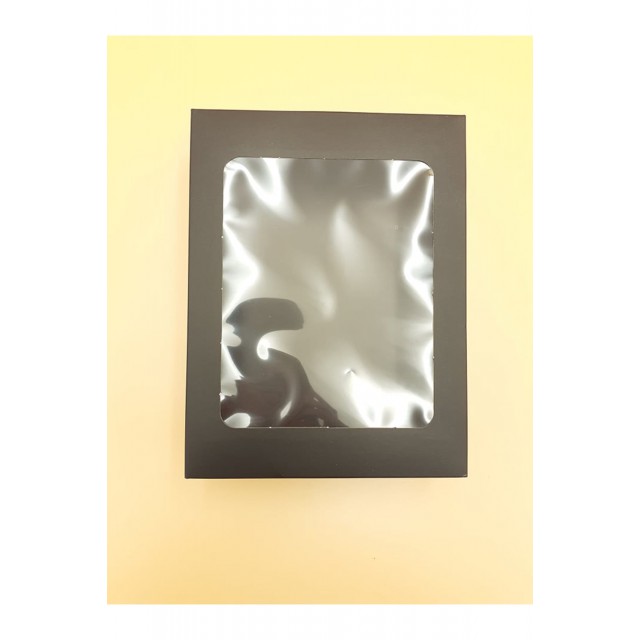 Μπιζόκουτο Χάρτινο No. Με Παράθυρο  22,5*17*6 (Μάυρο)