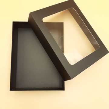 Μπιζόκουτο Χάρτινο No. Με Παράθυρο  22,5*17*6 (Μάυρο)