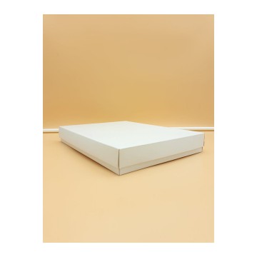 Μπιζόκουτο Χάρτινο No. 22*29*4 (Κραφτ-Λευκό)