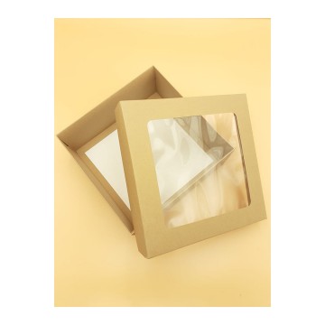 Κουτί Χάρτινο  25,5 x 25,5 x 10 (με παράθυρο)