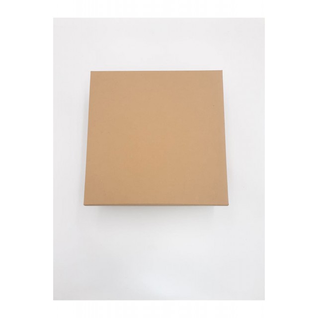 Μπιζόκουτο Χάρτινο No. 25*25,5*10 (Κραφτ-Λευκό)