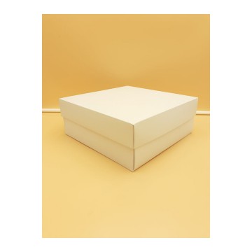 Max Box Χάρτινο No. 25*25,5*10 (Κραφτ-Λευκό)