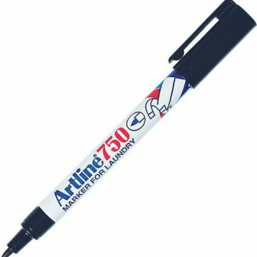 Artline 750 Μαρκαδόρος Μαύρος Ανεξίτηλος για Ύφασμα 0.7mm
