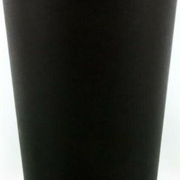 Ποτήρι μιας Χρήσης Χάρτινo Μαύρο Μονότοιχο 16oz 50τμχ
